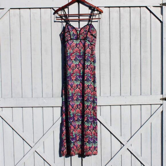 Xhilaration Boho Floral Maxi Dress – Size XL – Festival Y2K Vibes - Picture 1 of 7